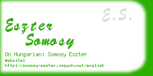 eszter somosy business card